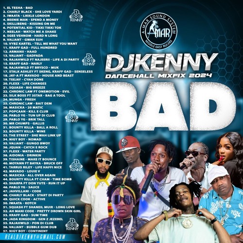 DJ KENNY BAD DANCEHALL MIXFIX 2024