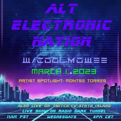 MARCH 1, 2023 - ALT ELECTRONIC NATION W/COOLMOWEE (SHOW No. 43); MONTSE TORRES