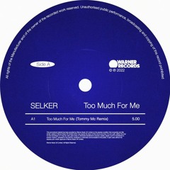 SELKER - Too Much For Me (Tommy Mc Remix) HIT BUY 4 FREE EXT DL