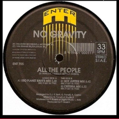 No Gravity - All the People Hot Jupiter Mix - 1996