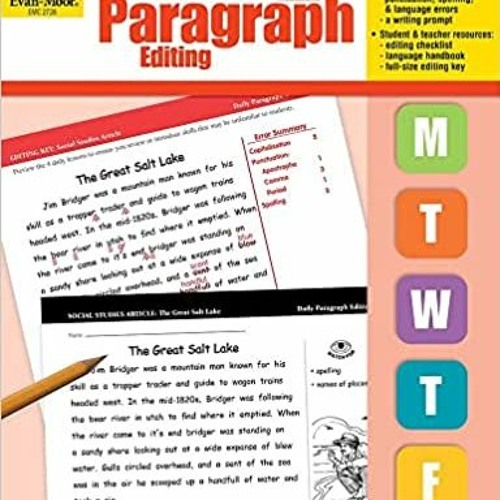 eBook ✔️ PDF Evan-Moor Daily Paragraph Editing, Grade 5 Full Books