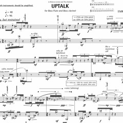 Uptalk For Bass Flute and Bass Clarinet (unedited concert recording)
