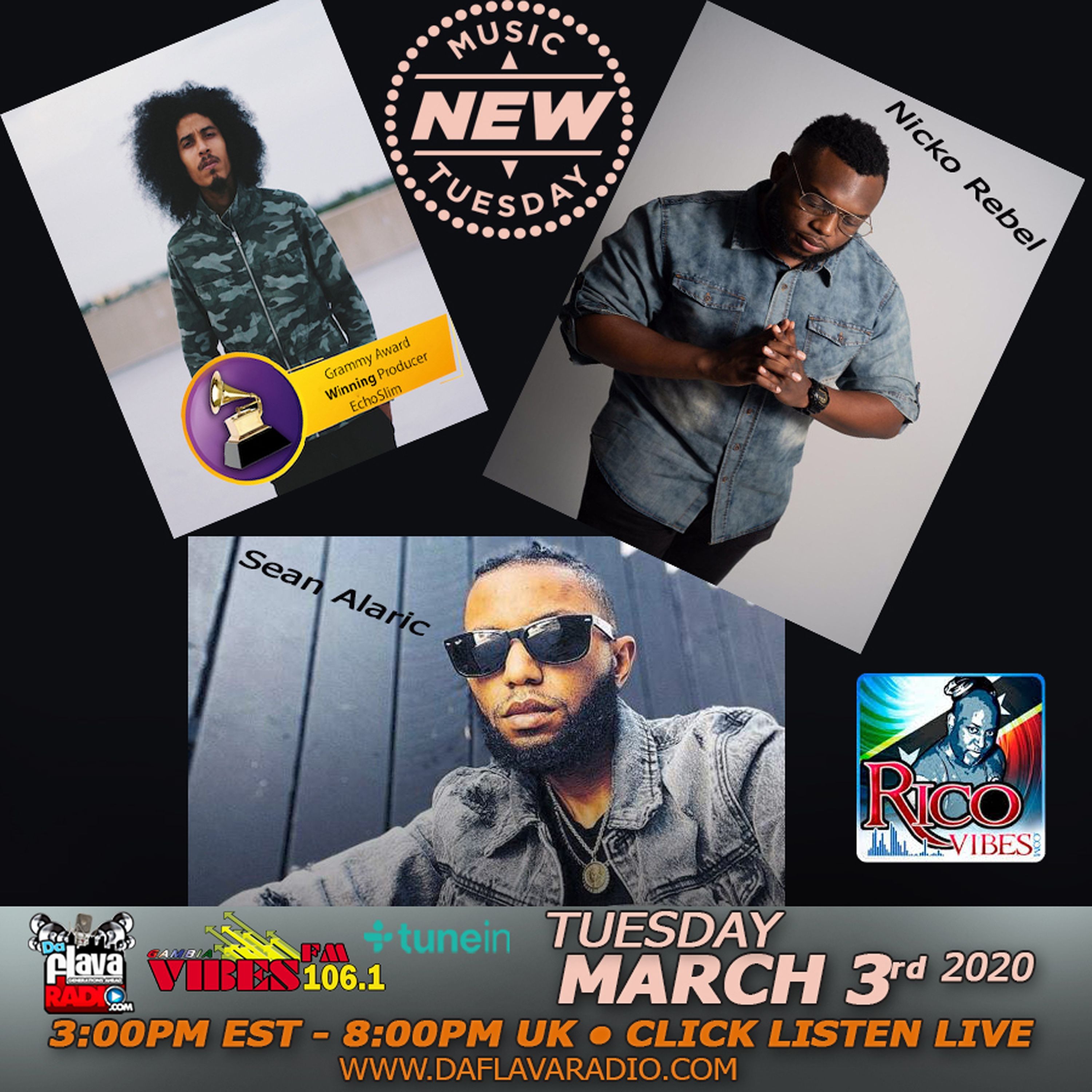 NEW MUSIC TUESDAYS RADIO SHOW MARCH 3rd 2020 episode artwork