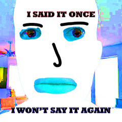 I SAID IT ONCE, I WON'T SAY IT AGAIN