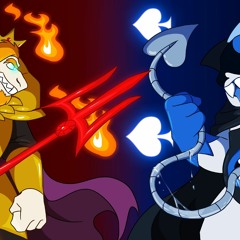 Asgore vs Chaos King (Hearts and Clubs)