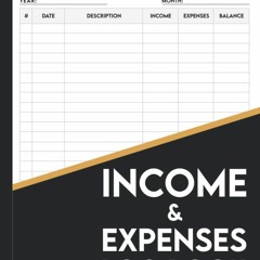 [Doc] Income And Expense Log Book: Simple Income Expense Record Tracking Book
