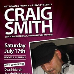 Craig Smith Live @ Get Down @ Room 2 - Saturday 17th July 2010