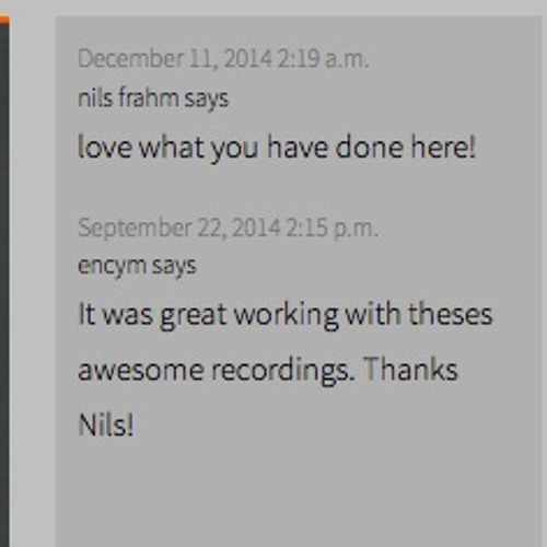 Dodiddone [Nils Frahm Reworked by encym]