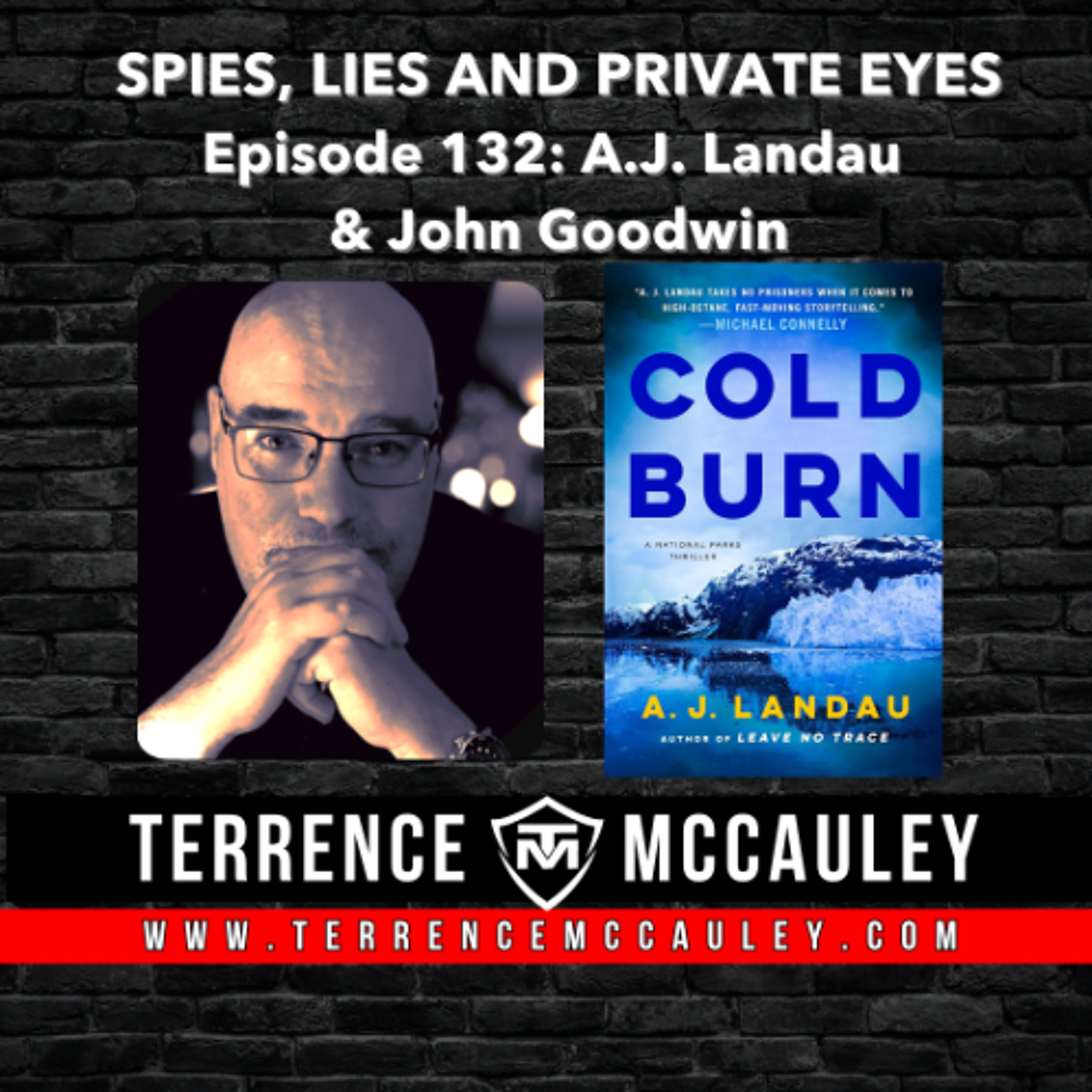 cover of episode John Goodwin joins A.J. Landau - writing duo Jon Land & Jeff Ayers - to discuss COLD BURN
