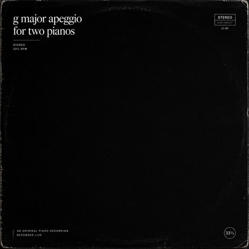 g major apeggio for two pianos