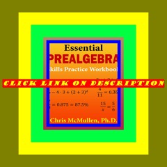 [read ebook pdf] Essential Prealgebra Skills Practice Workbook