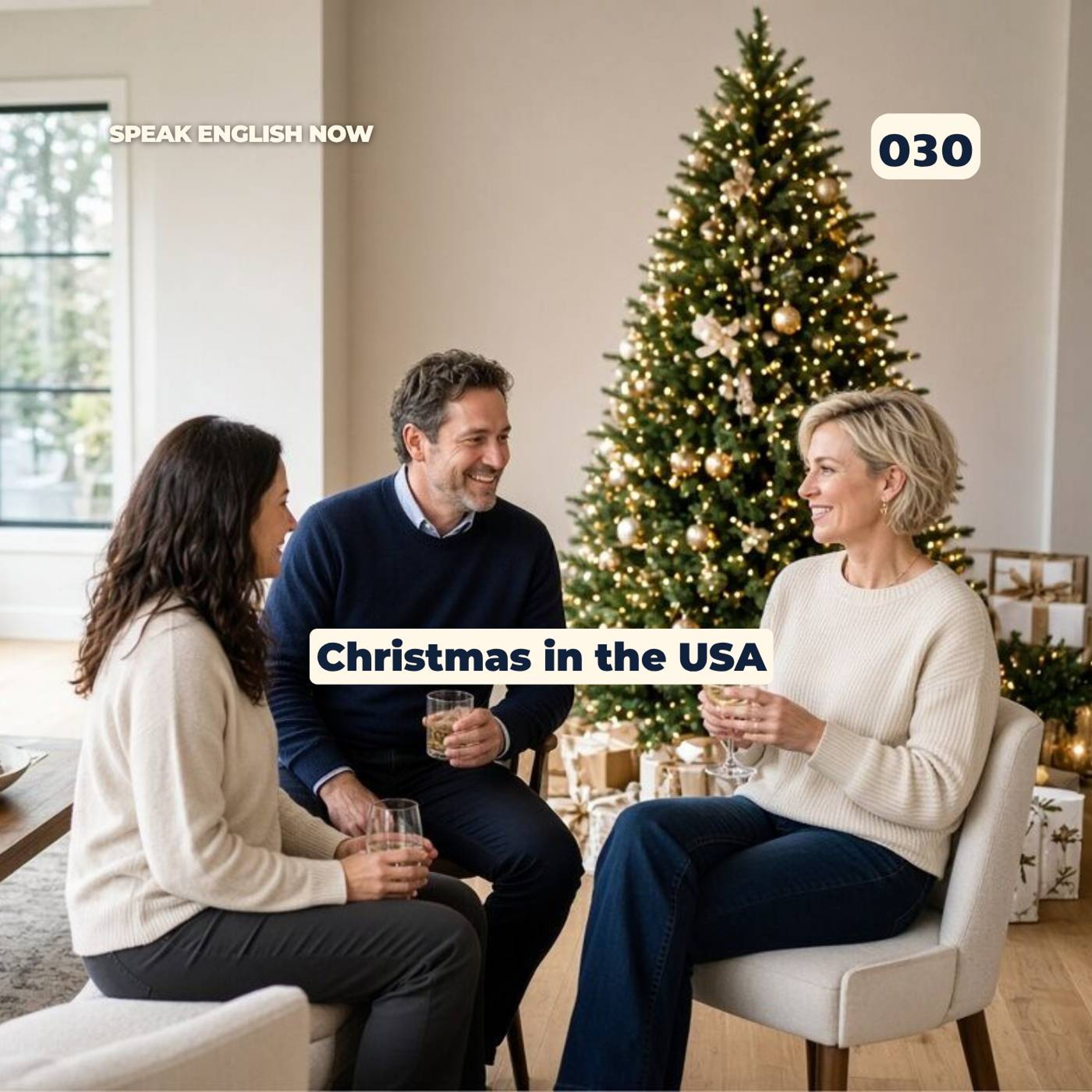 #030 🎄Christmas In The Usa English Story – Speaking Practice episode artwork
