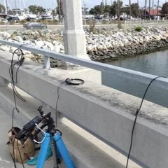 Hydrophones under the bridge to Seal Beach