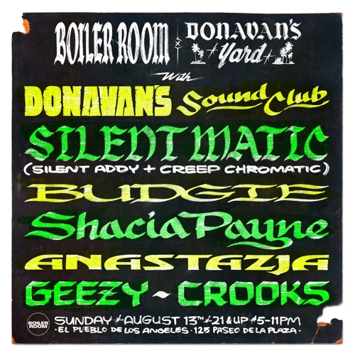 Anastazja | Boiler Room LA: Donavan's Yard