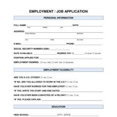 job application