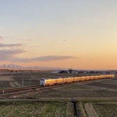 沈む太陽は、二度と見られぬ北陸の夕陽。