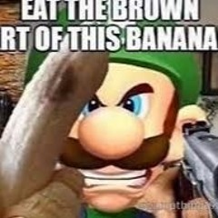 EAT THE BROWN PART OF THIS BANANA
