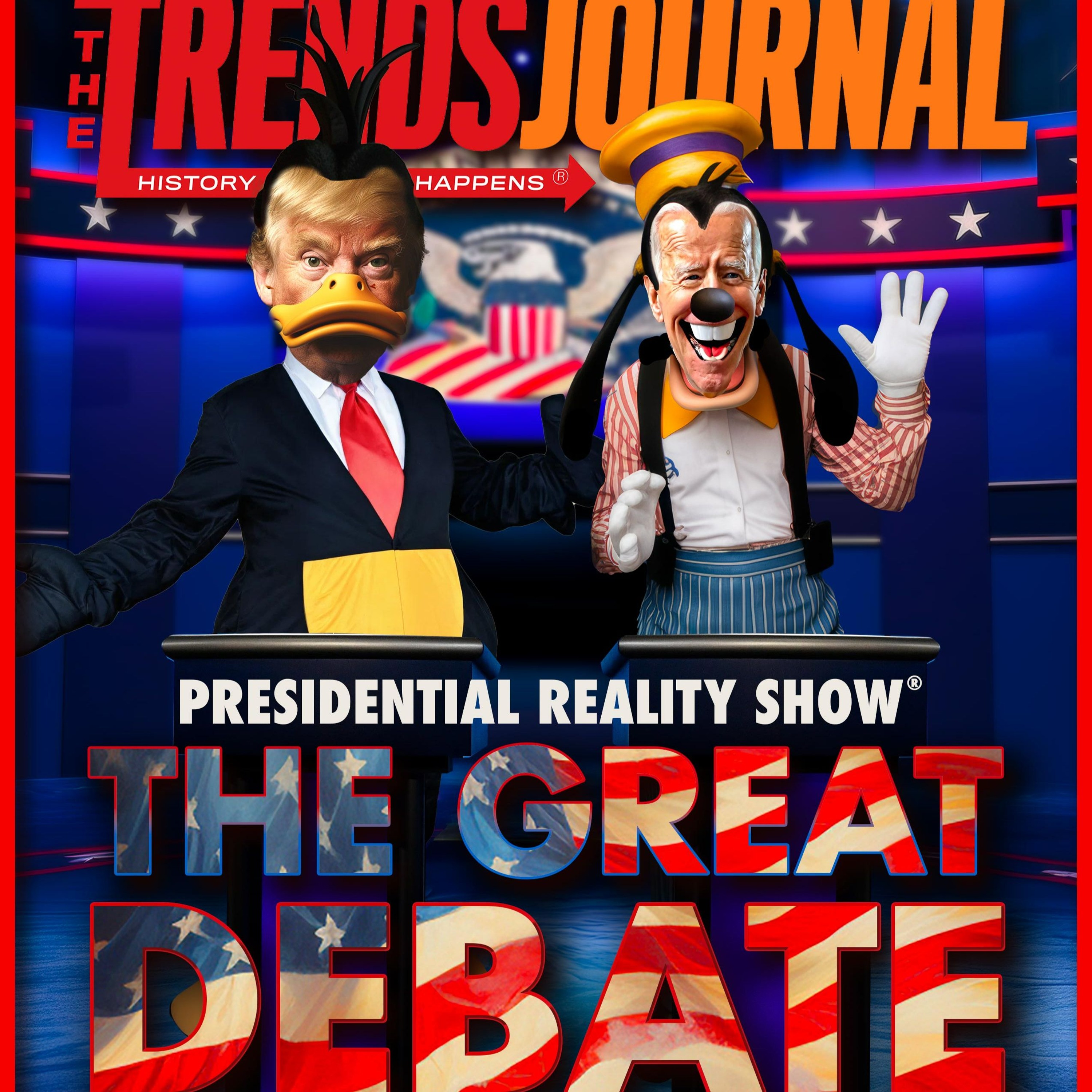 PRESIDENTIAL REALITY SHOW. THE GREAT DEBATE: DAFFY DUCK VS GOOFY. THAT'S ALL FOLKS!