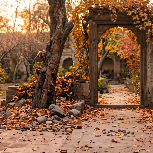 Rose in the autumn — cover art