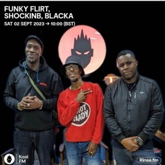 DJ FunkyFlirt & MC  SHOCKIN B & MC BLACKA ON KOOL FM. 02-09-23
