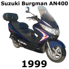 Suzuki Burgman AN400 1999 maxi touring scooter motorcycle arriving fast