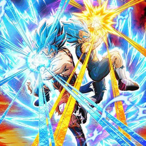 Dragon Ball Super Goku and Vegeta Super Sayajin blue