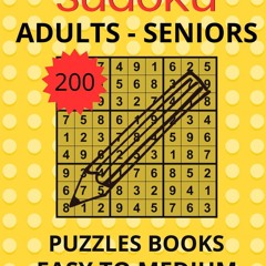 ✔Kindle⚡️ 200 Easy To Medium Sudoku Puzzles Book Large Print: For Adults And Seniors