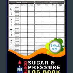 READ [PDF] 📚 blood sugar & pressure log book small size: Over 2 Years Diabetes, Heart Rate Monitor