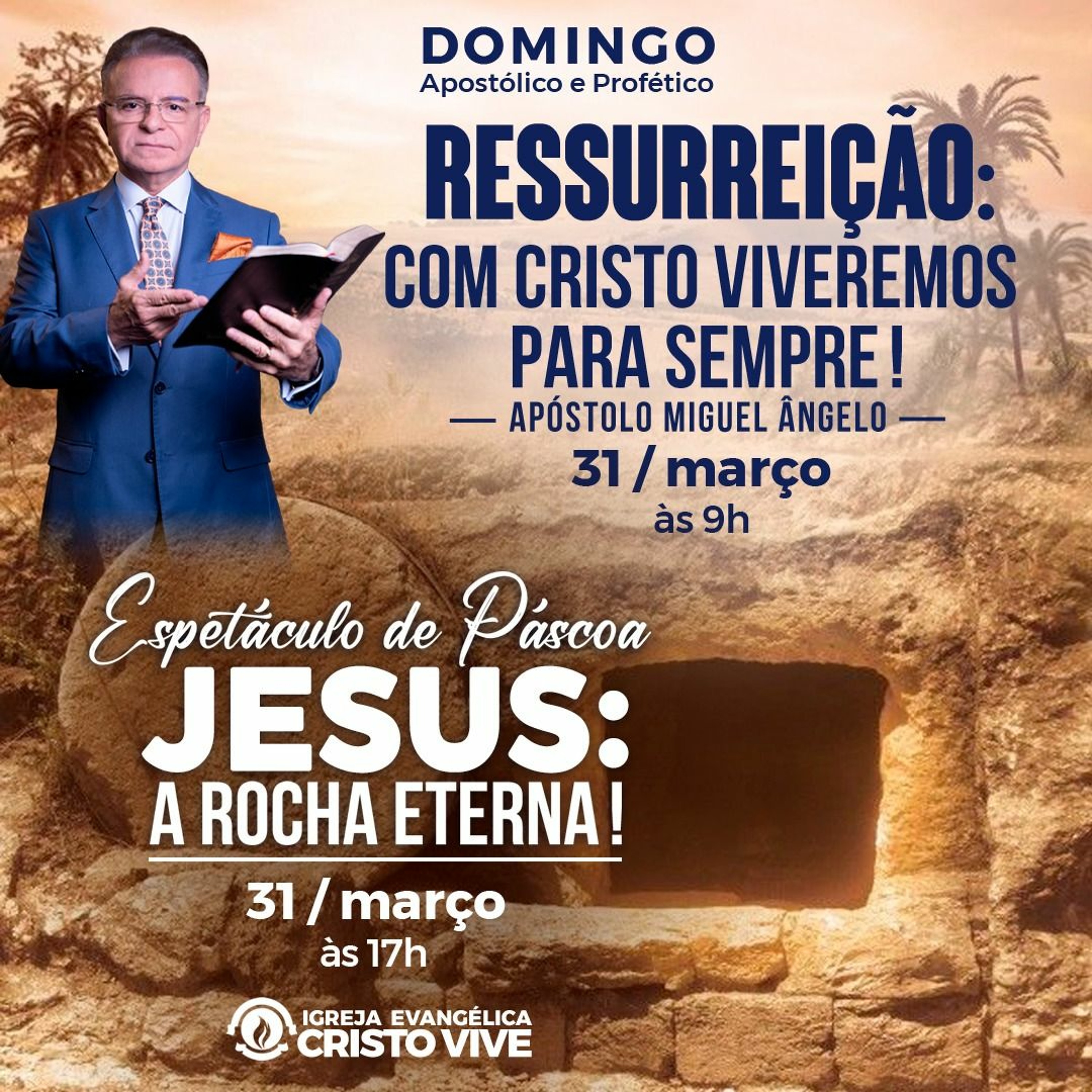 Igreja Evangélica Cristo Vive - Ap. Miguel Ângelo