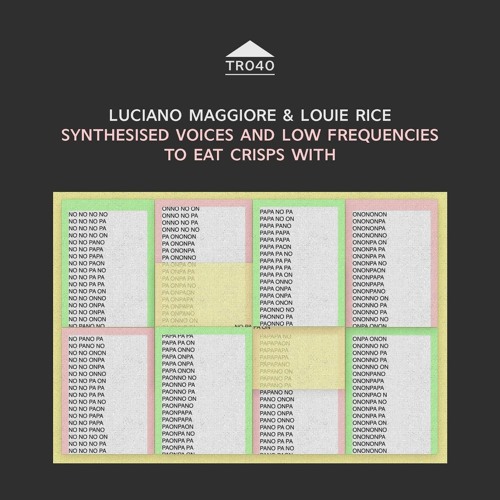 TR040 - Luciano Maggiore & Louie Rice - 'Synthesised voices...' [sample]