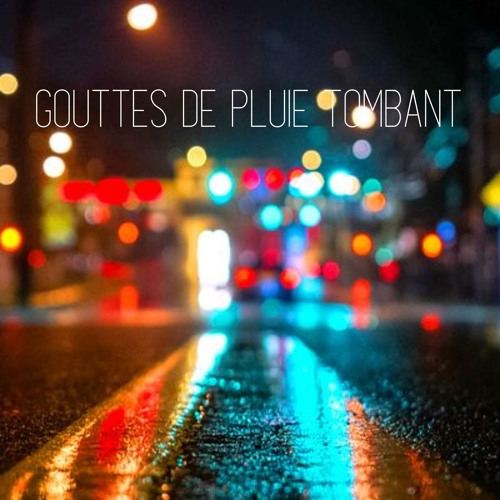 Gouttes de pluie tombant