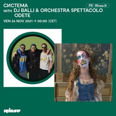 система with Dj Balli & Orchestra Spettacolo + Odete - 26 Novembre 2021