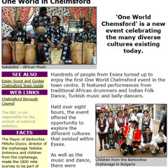 One World (BBC Essex) Chelmsford Ray Clark Outside Broadcast 30.04.2005