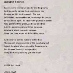 'Autumn Sonnet' - 28:04:2024, 17.47