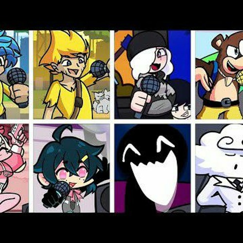Jump In but Every Opponent's Turn a Different Character Sings (FNF Jump In but Everyone Sings It)