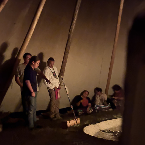 Paul Nmas Maurice Red Cloud drumming @Paradise 2024 Pedro CrowDog Songs