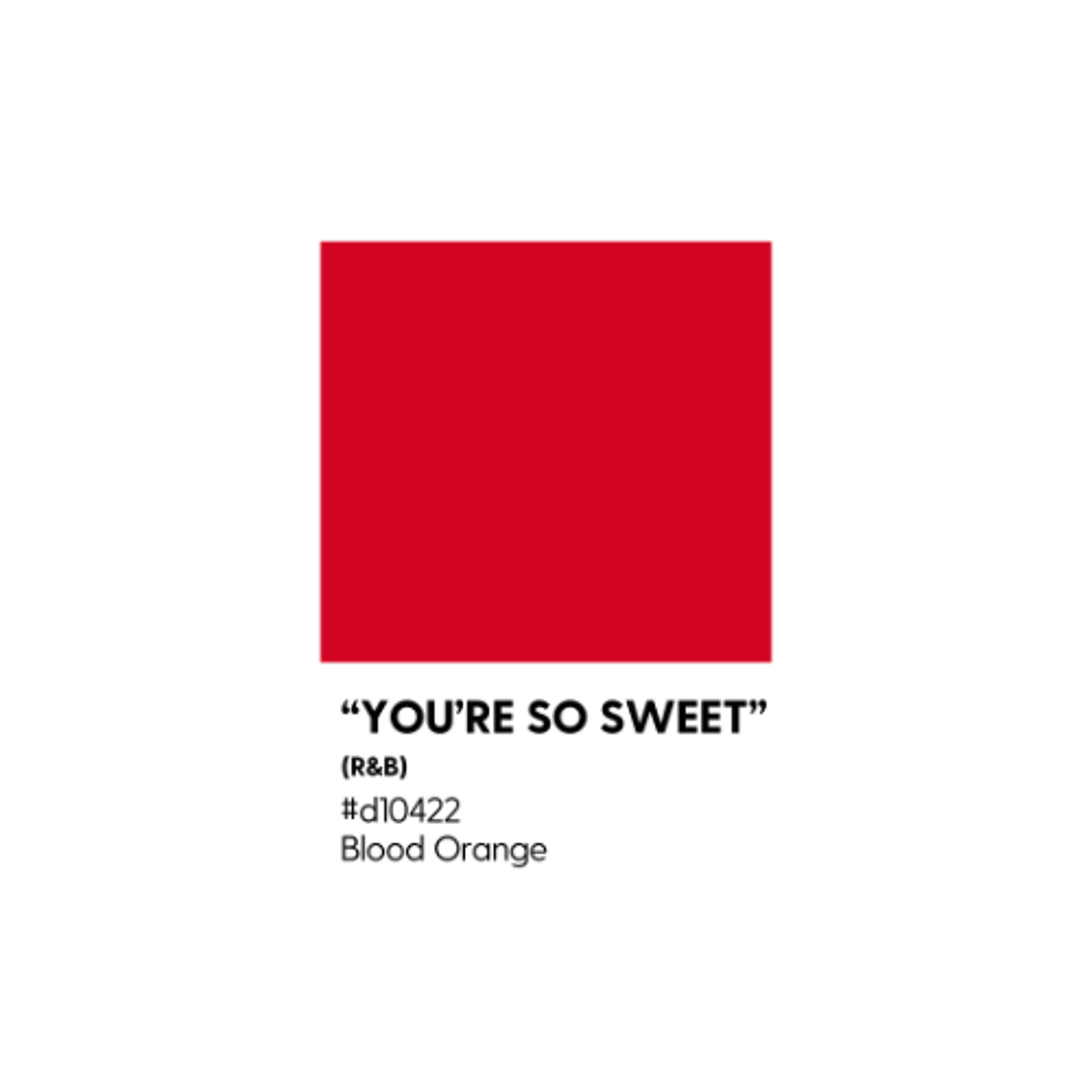 "You're So Sweet" (R&B)