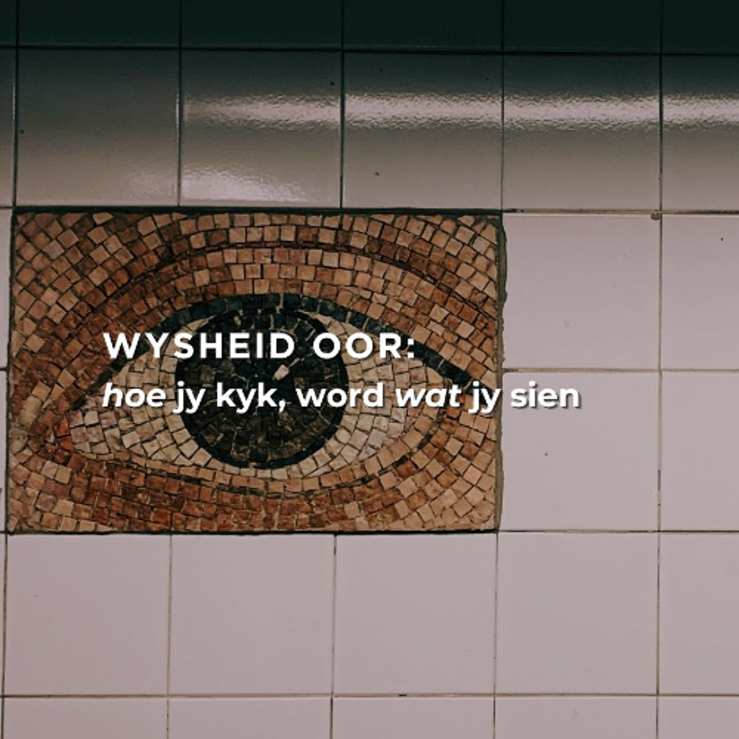 Wysheid oor: hoe jy kyk, word wat jy sien deur Frieda van den Heever