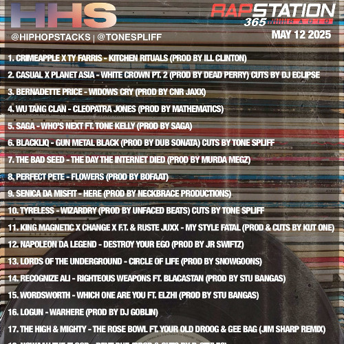 Hip Hop Stacks with Tone Spliff - 05/12/25