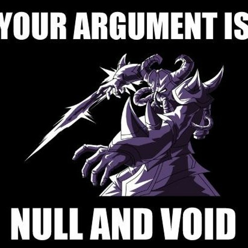 Аргумент void. Аргумент void