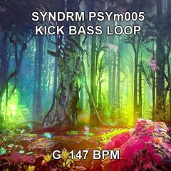 Kick and Bass Sequences Sample Pack for Psy-Trance : SYNDRM-PSYm005 - 147BPM G