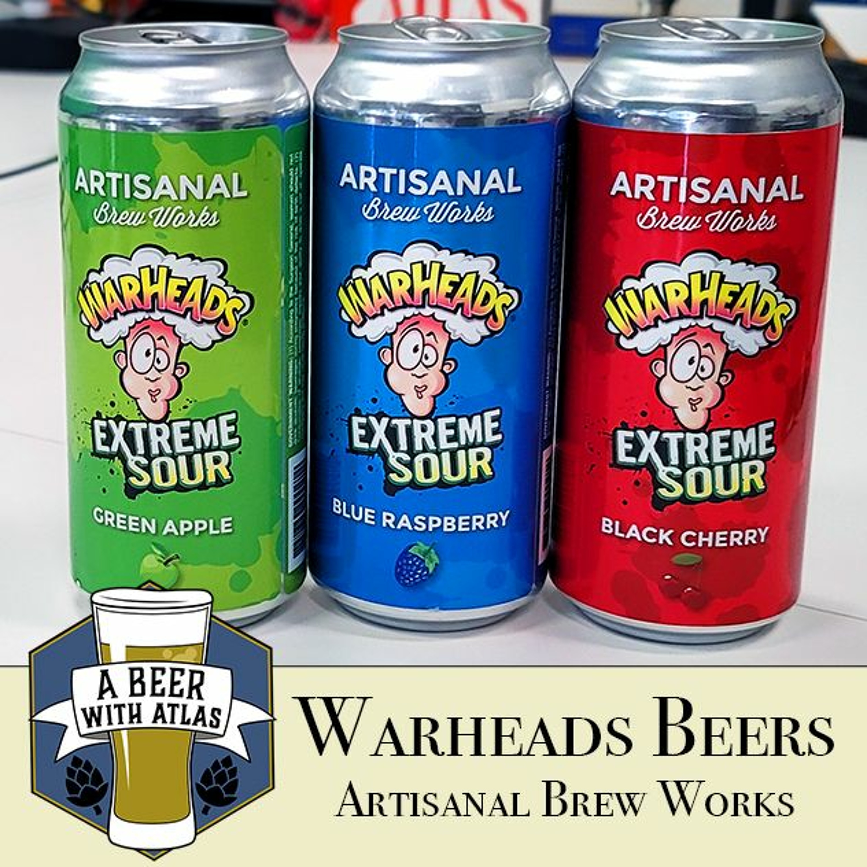 Warheads Sour Beers - Artisanal Brew Works - A Beer with Atlas 139 - travel nurse craft beer podcast