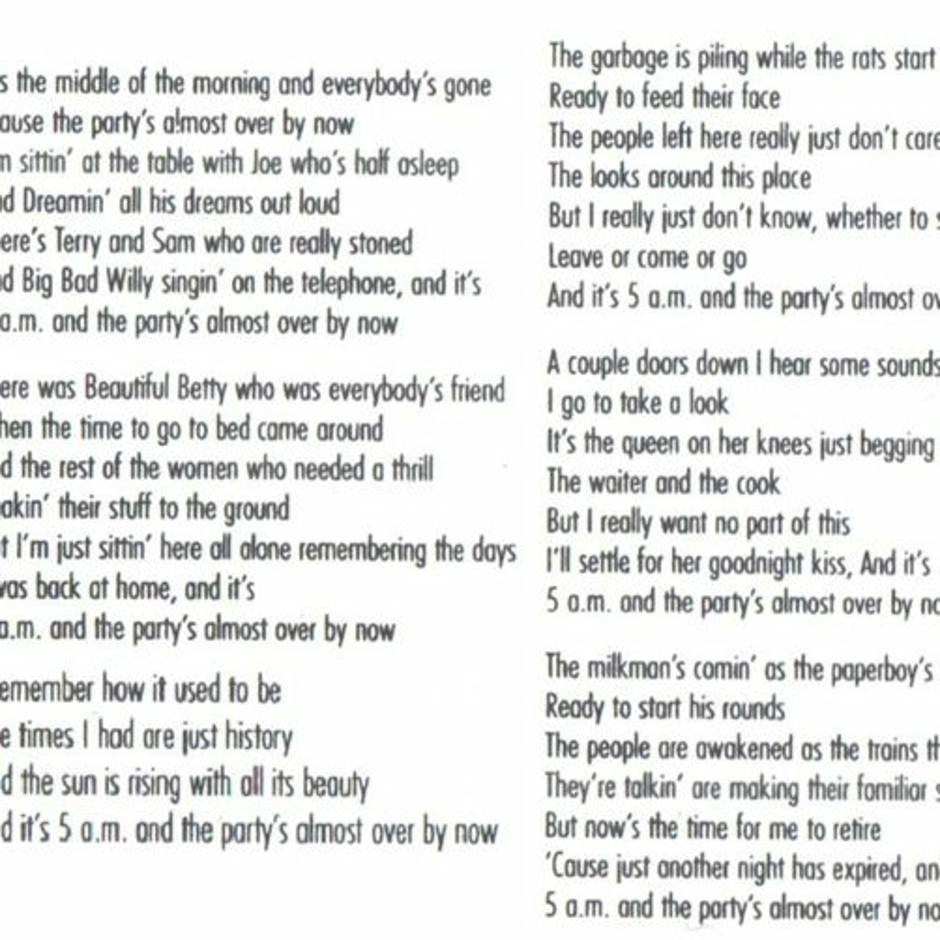 It's 5am - a song written and recorded by Adam Roberts episode artwork