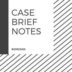 download PDF 💙 Case Brief Notes, Remedies: A Notebook for Law Students by  Tofu Shar