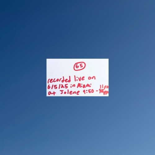 Immersive Groove #65 / Live from Jolene - Miami - 6/5/2025
