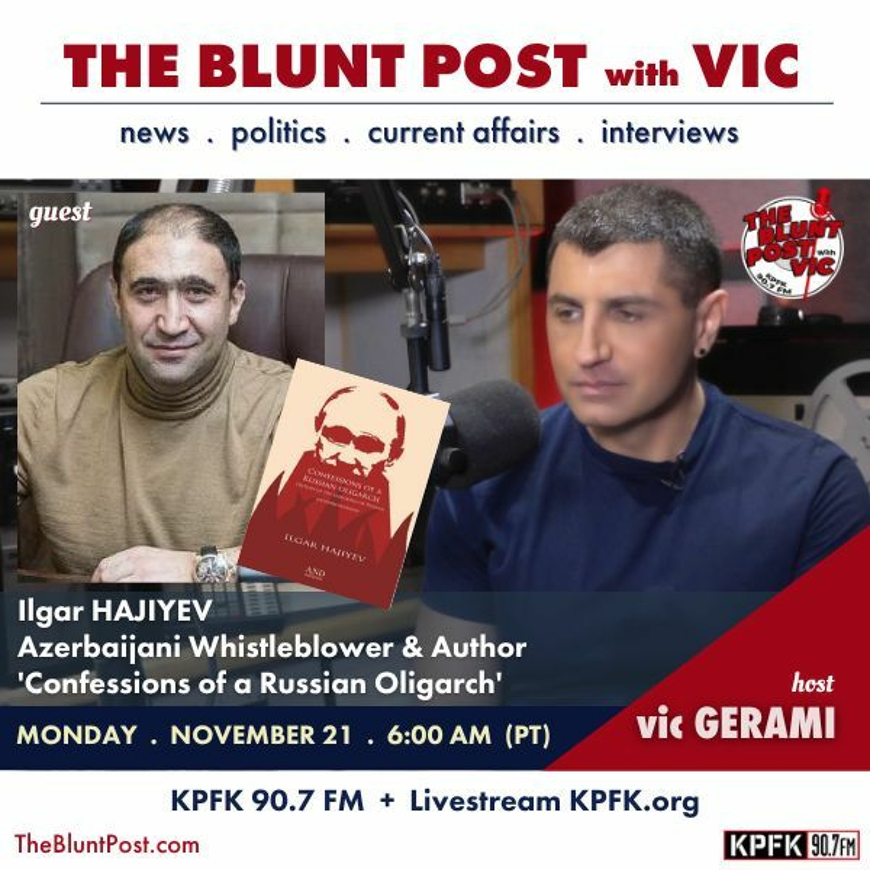 THE BLUNT POST with VIC: Guest, Ilgar Hajiyev episode artwork