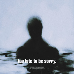 too late to be sorry.