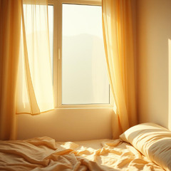 The warm ray on the window