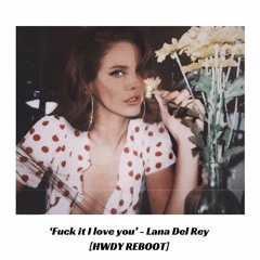 Fuck it I love you - Lana Del Rey [HWDY REBOOT]