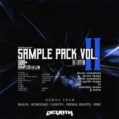 DEVATH SAMPLE PACK VOL. 2 [DEMOS BY MALVA, KUROZAKI, CANOTO, PRIMAL RIGHTS, NIRE]